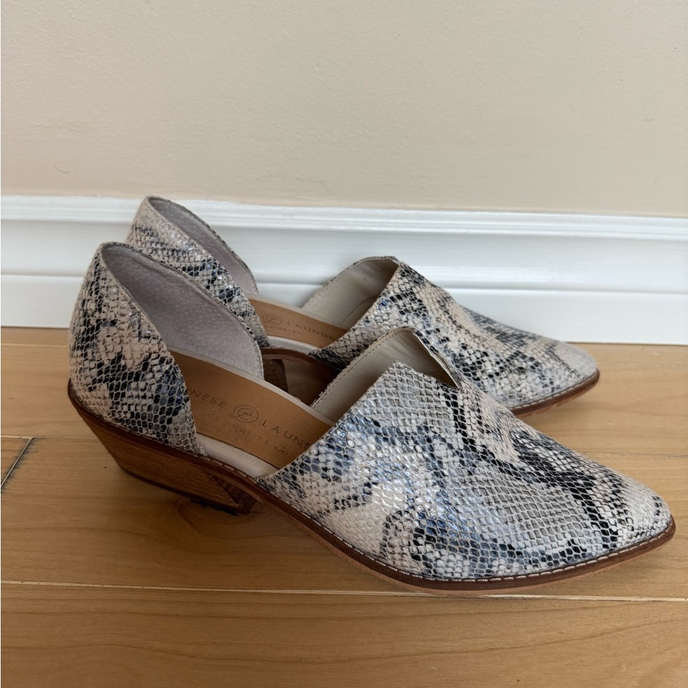 Snakeskin Patterned Women's Shoes